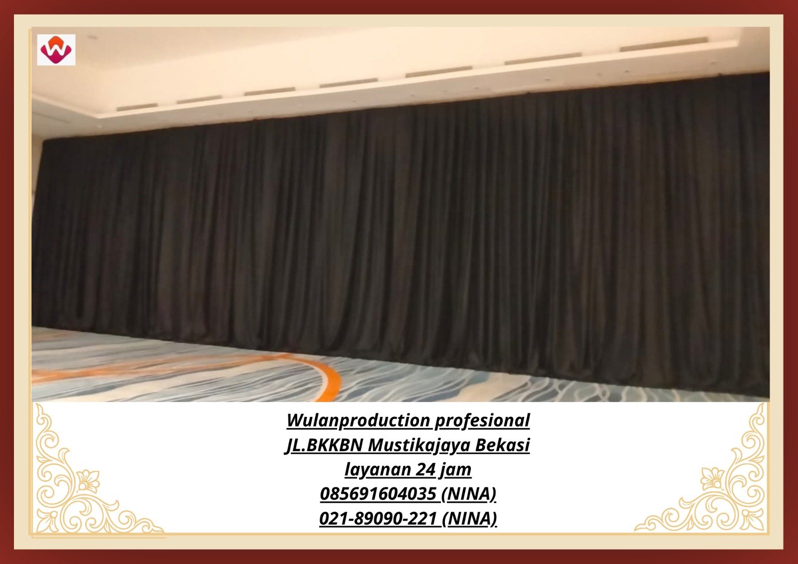 Rental BLACK CURTAIN Untuk Event Jakarta Selatan NO.HP 085691604035 / 021-89090-221)