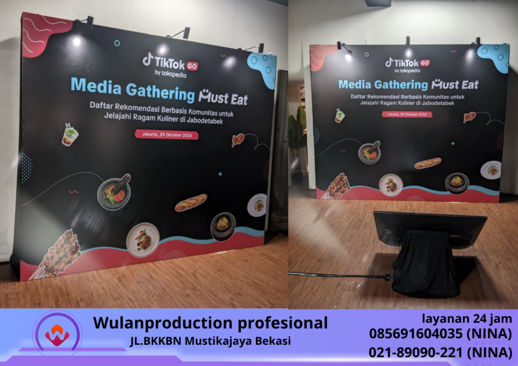 Jasa PEMBUATAN BACKDROP FLEXI Terbaik Bekasi (No.HP 085691604035 Nina) 
