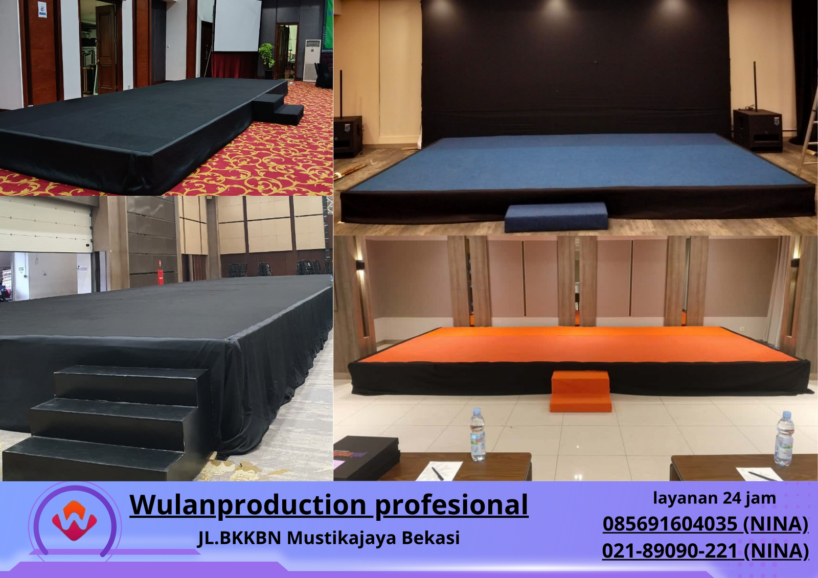 Jasa Sewa PANGGUNG COVER KARPET BUANA Bekasi (No.HP 085691604035 Nina)