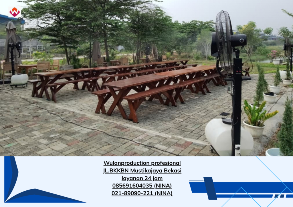 Rental MEJA KURSI TAMAN EXTRA Dan MISTYFAN Karawang (No.HP 085691604035 / 021-89090-221) 