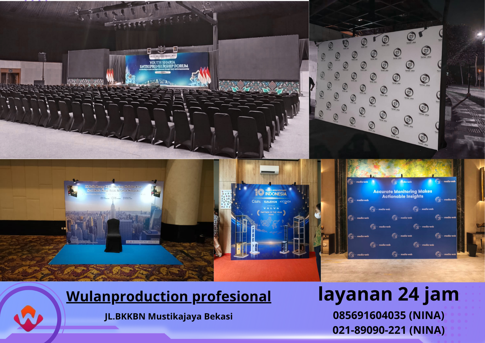 Sewa BACKDROP Lengkap Kuningan Jakarta Selatan (NO.HP 085691604035 NINA ) www.wulanproduction.com