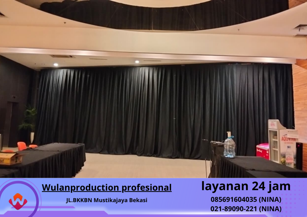 Sewa BLACK CURTAIN Tangerang Selatan (NO.HP 085691604035 / 021-89090-221) 