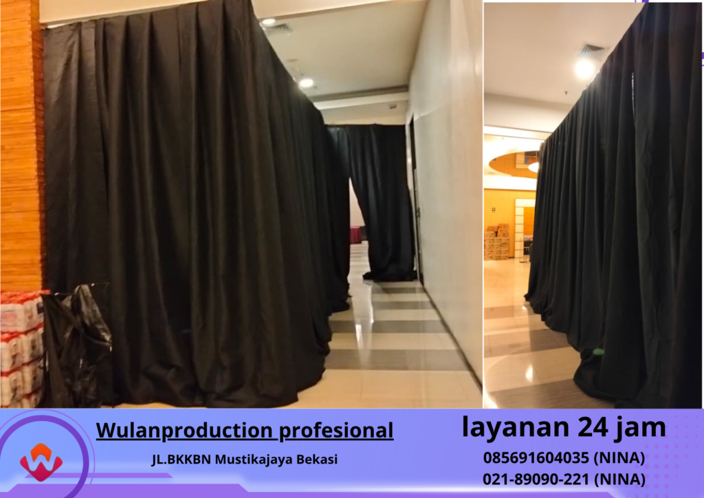 Sewa BLACK CURTAIN Tangerang Selatan (NO.HP 085691604035 / 021-89090-221) 