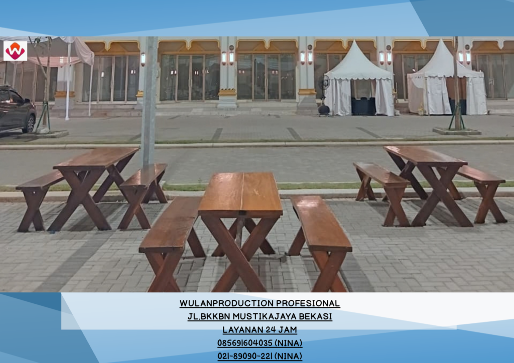Sewa KURSI atau BANGKU TAMAN Set MEJA Taman Purwakarta