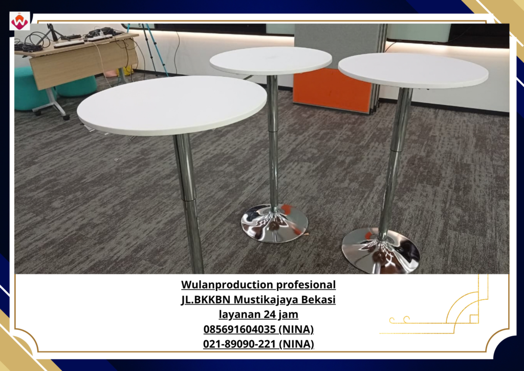 Sewa MEJA BARSTOOL Putih Jakarta Selatan (No.HP 085691604035 / 021-89090-221)