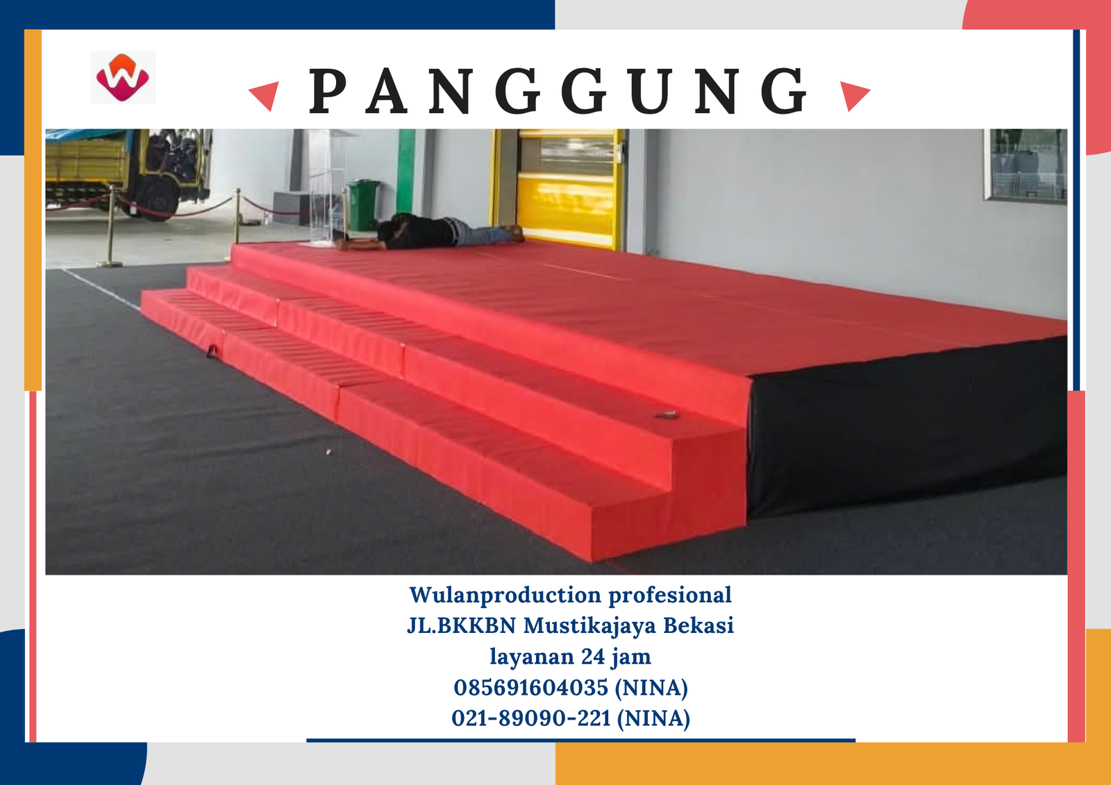 Sewa PANGGUNG ANAK TANGGA PT.Zeelandia Tangerang (No.HP 085691604035 / 021-89090-221)