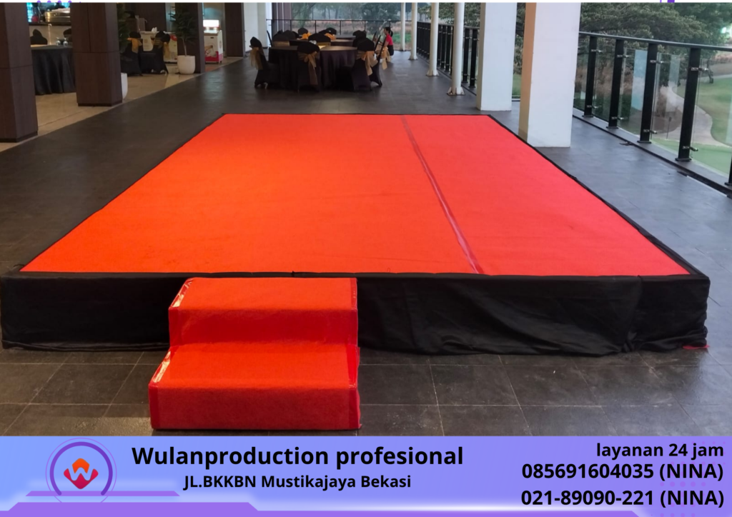Sewa PANGGUNG COVER KARPET Baru Karawang  (No.HP 085691604035 Nina)