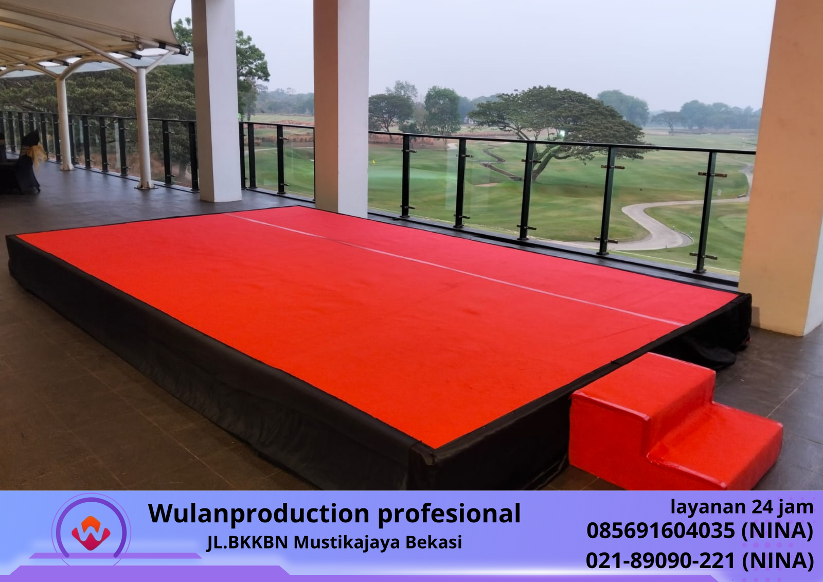 Sewa PANGGUNG COVER KARPET Baru Karawang (No.HP 085691604035 Nina)