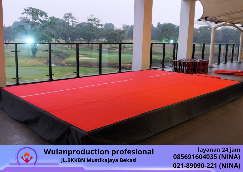 Sewa PANGGUNG COVER KARPET Baru Karawang  (No.HP 085691604035 Nina)