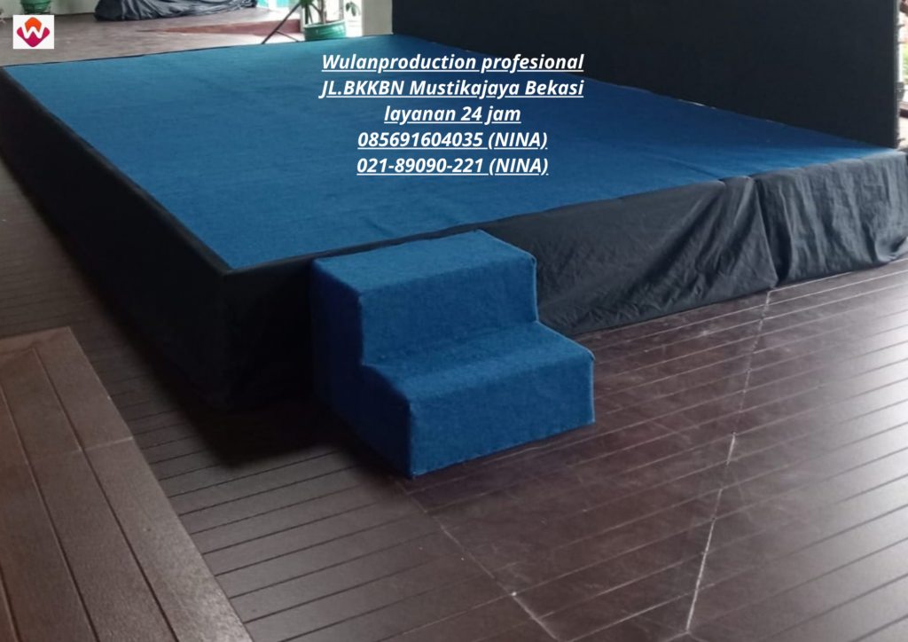 Sewa PANGGUNG KARPET BIRU BARU BERSIH Jakarta (No.HP 085691604035 / 021-89090-221)