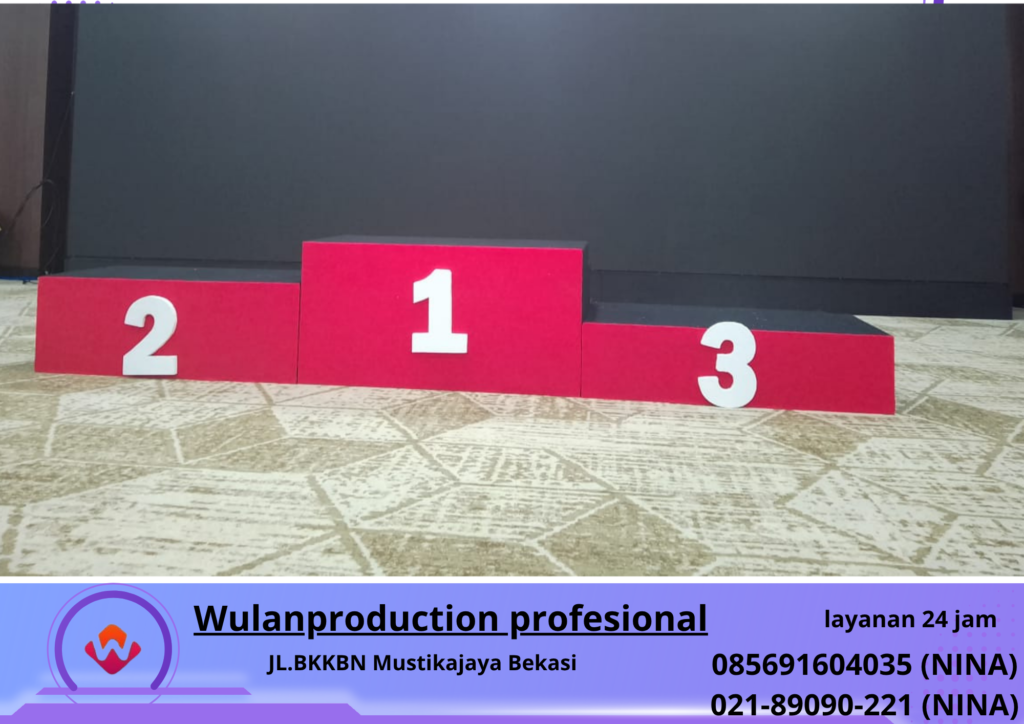 Sewa PODIUM JUARA Event JCC Jakarta Pusat (No.HP 085691604035 Nina)