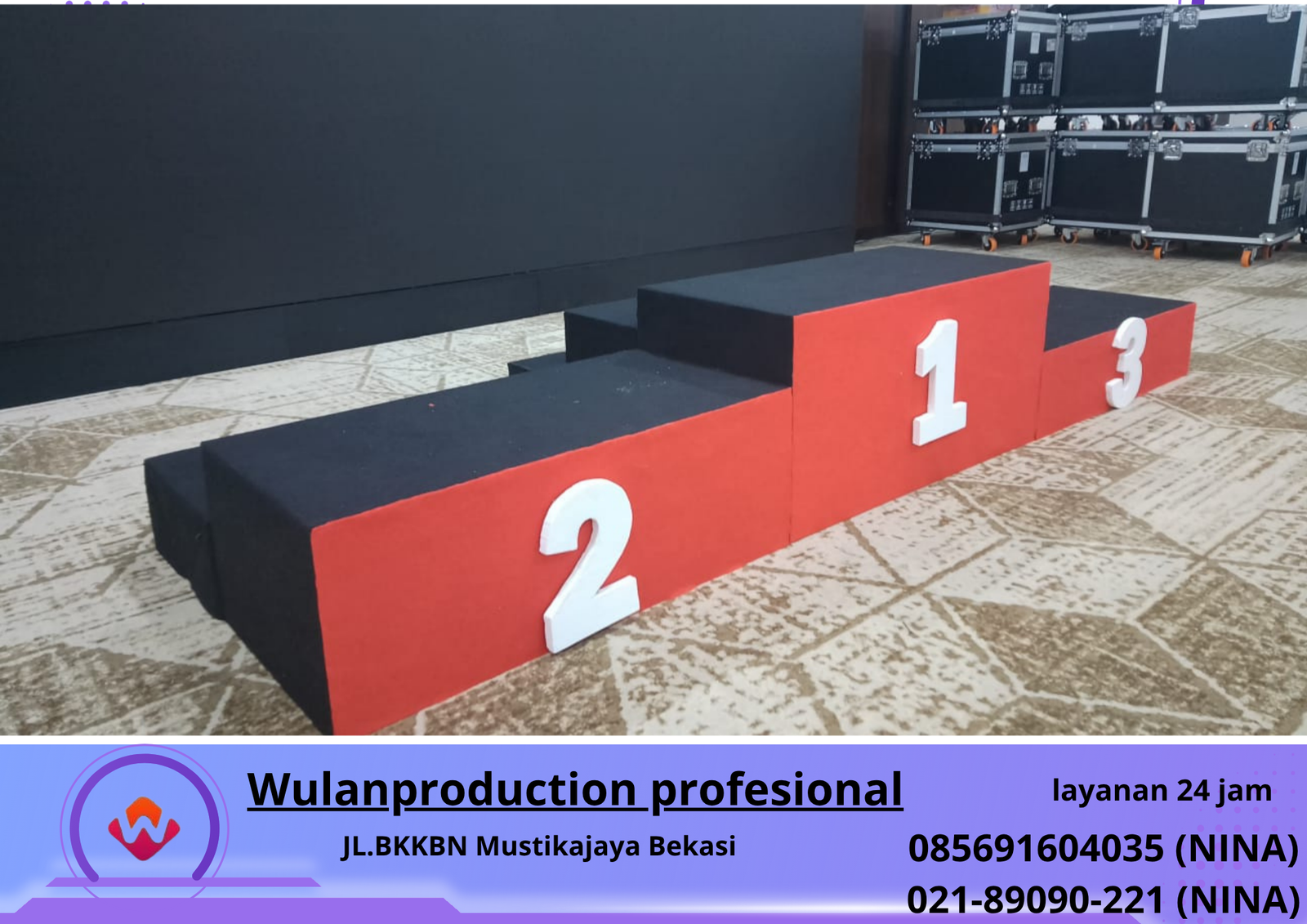 Sewa PODIUM JUARA Event JCC Jakarta Pusat (No.HP 085691604035 Nina)