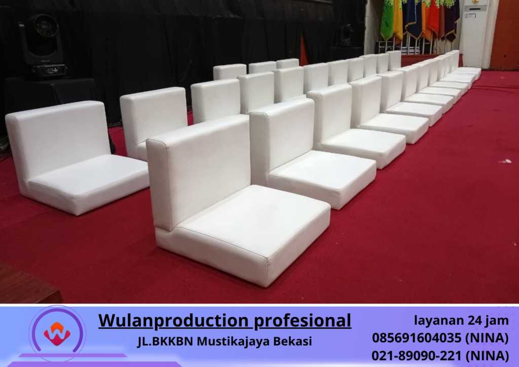 Sewa SOFA LESEHAN PUTIH Event Bandung (No.HP 085691604035 Nina)